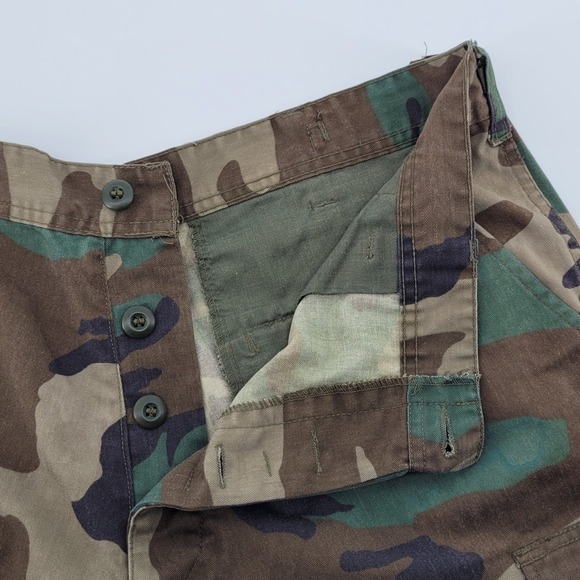 Vintage‎ Woodland Camo Cargo Pants Large Regular Military Style Workwear - Picture 4 of 6